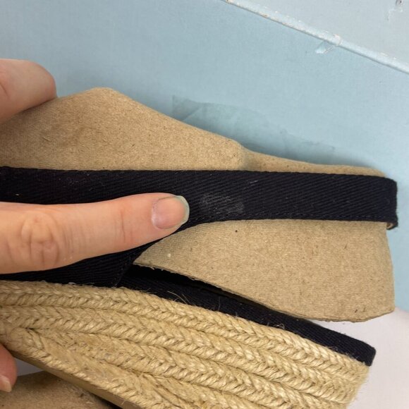Lifestride socialite espadrille wedge sandal black Size 9 - Picture 9 of 9